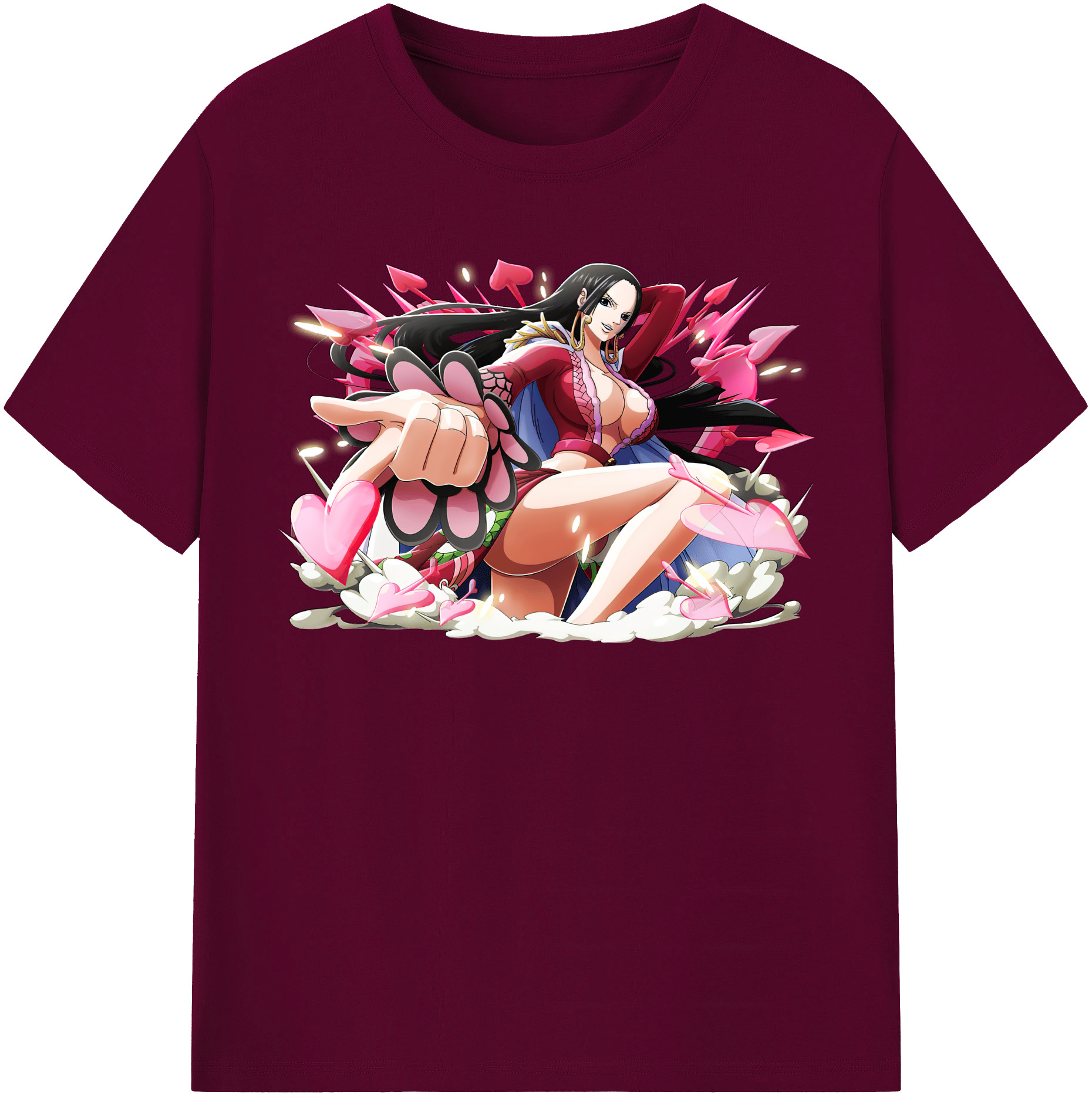 ワンピース ボア・ハンコック ONE PIECE Boa·Hancock レディースカジュアルプリントTシャツ（綿100％）